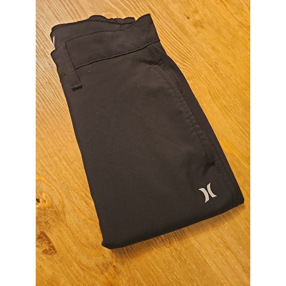 Hurley Hybrid Walk Short Mens 36 Black Chino Quick Dry Performance 9" Inseam  O1